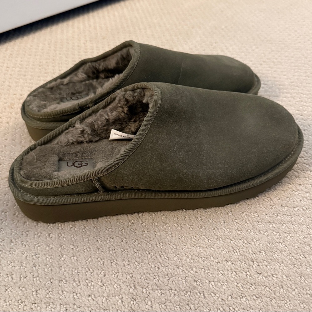 New Uggs Classic Slippers Green | 12